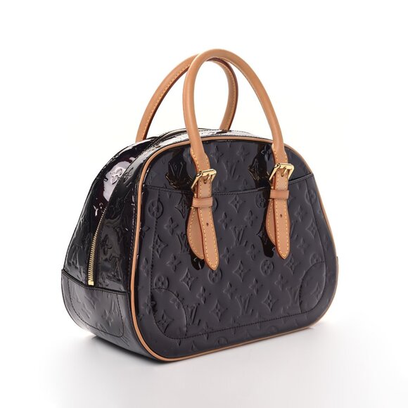 Louis Vuitton Summit Drive Patent Leather Bowling Bag in Amarante - Picture 1 of 13